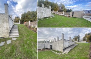 Realizace betonových schodů, nášlapů a založení trávníku